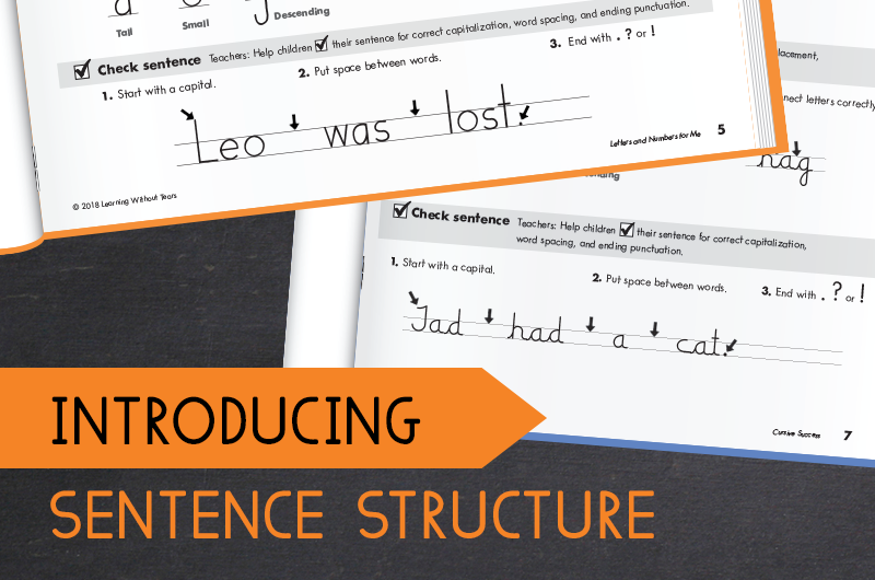 how to teach sentence writing