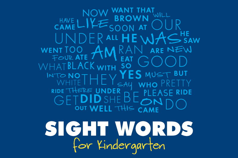 learning sight words for kindergarten