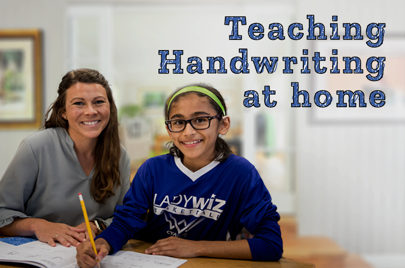 How can you teach handwriting at home?